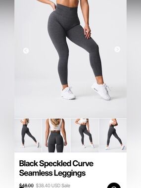 NVGTN Black Speckled Curve High-Waist Leggings